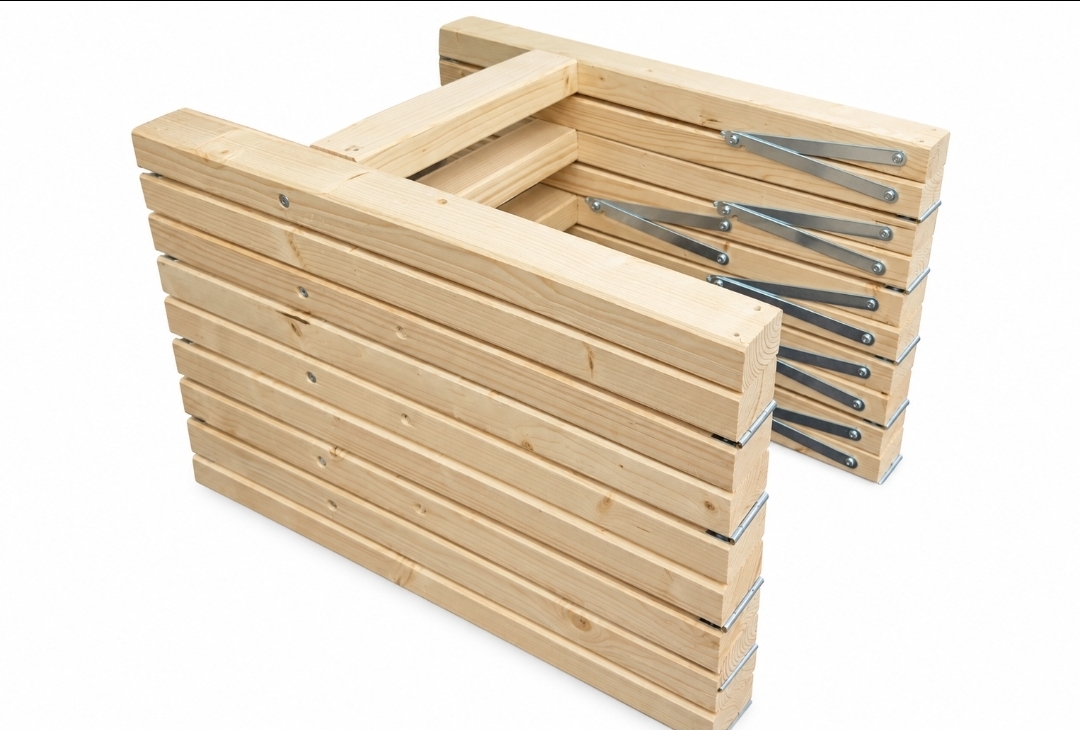 Weihnachtsstern doppelt, klappbar
