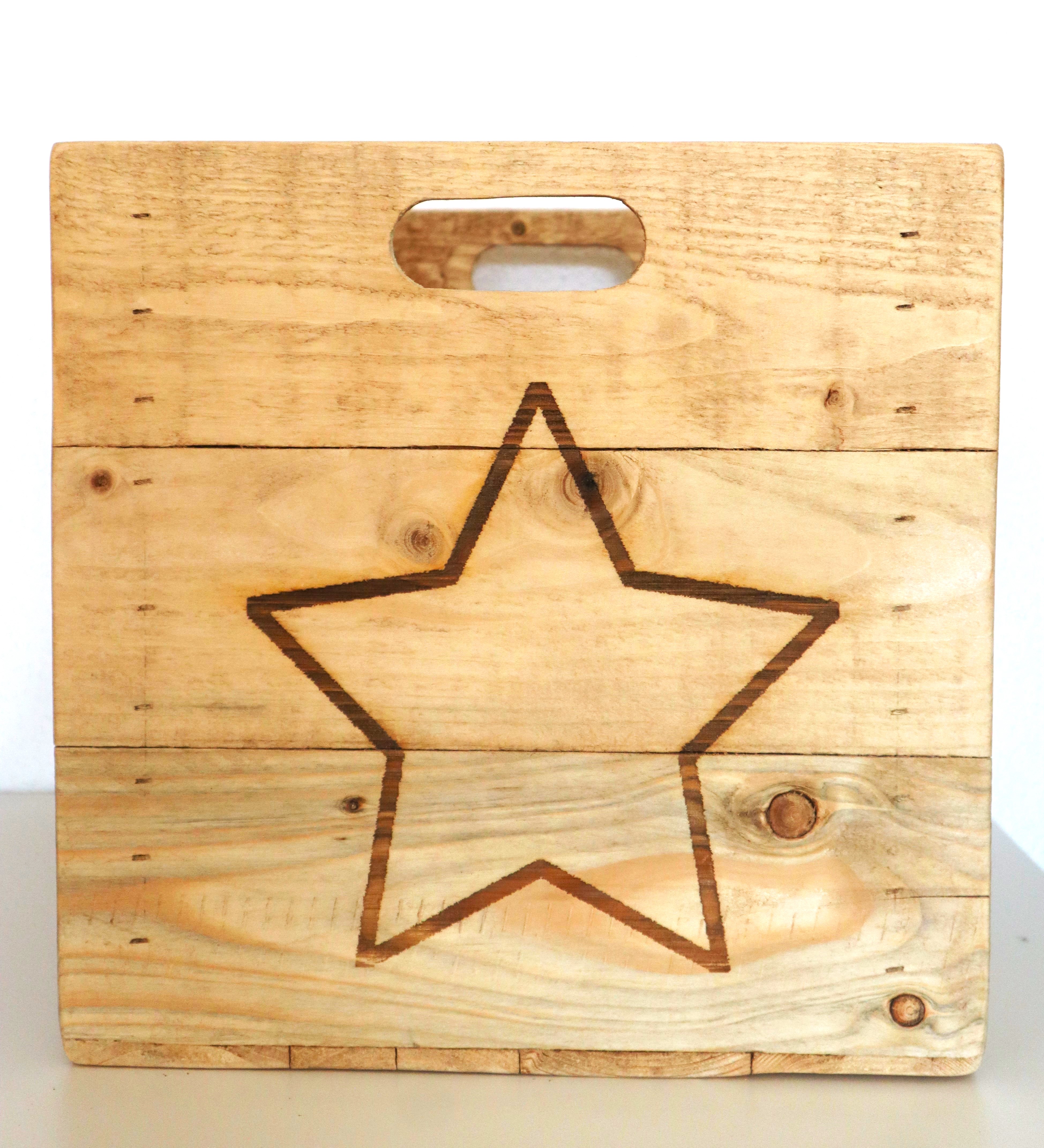 Motivkiste "Stern", im Vintage-Look