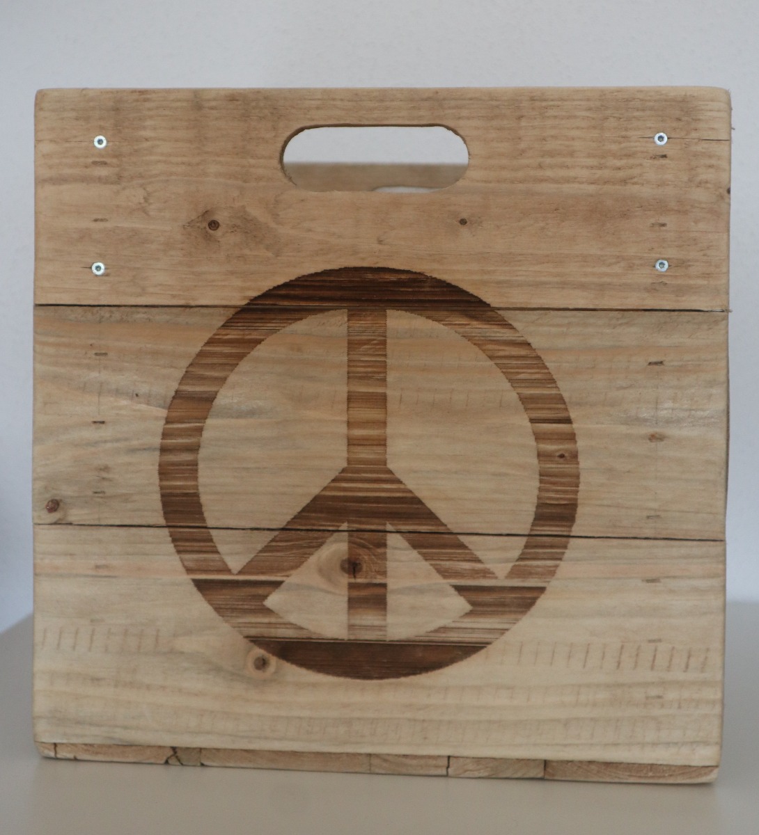 Motivkiste "Peace", im Vintage-Look