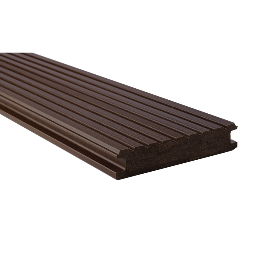 Kovalex - WPC Bodendiele Standard, Vollprofil, schokobraun (3 m)