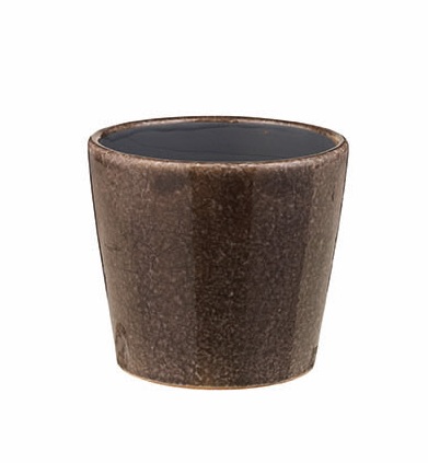 Broste Copenhagen - Keramik-Blumentopf "Magna" - braun