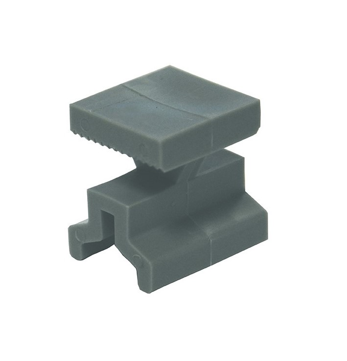 Kovalex - Montage-Clips-Set für WPC Bodendielen, Kunststoff, grau