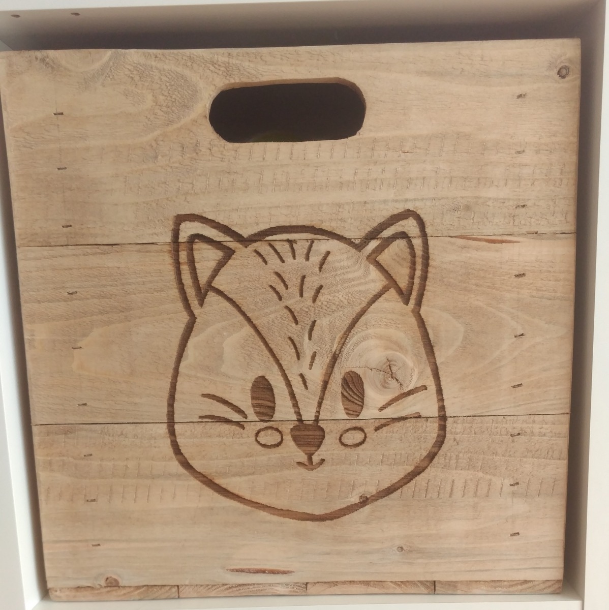 Motivkiste "Fuchs", im Vintage-Look