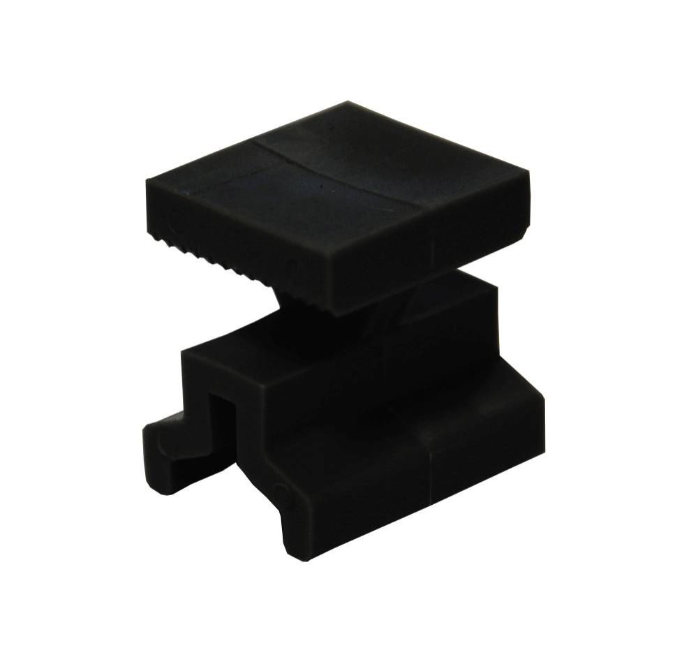 Kovalex - Montage-Clips-Set für WPC Bodendielen, Kunststoff, schwarz