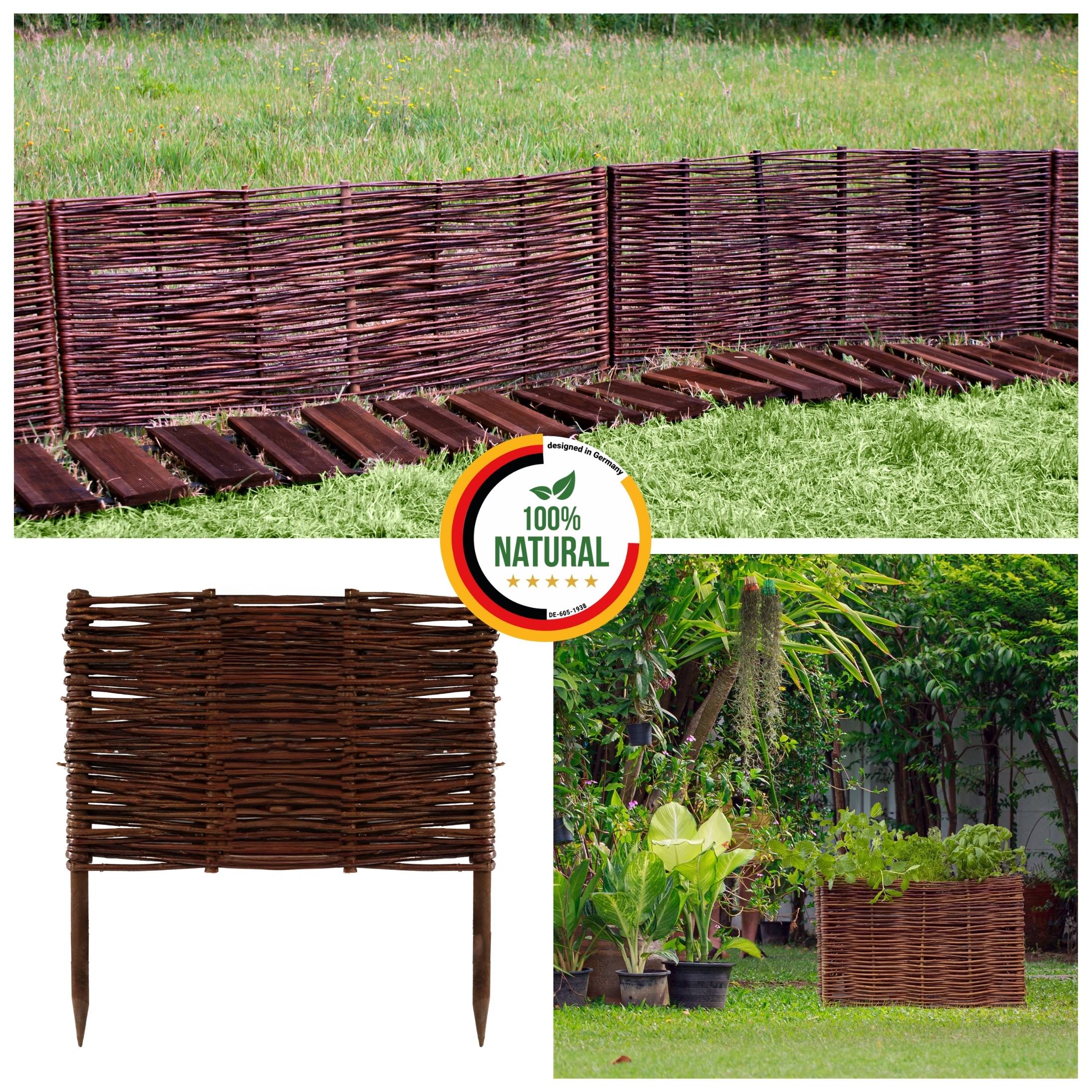 Weidenzaun (40x40 cm)