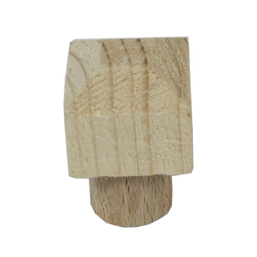 Holzziernagel für Balkongeländer - Fichte/Buche - (Ø Zapfen 15mm, Kopf 20x20mm)