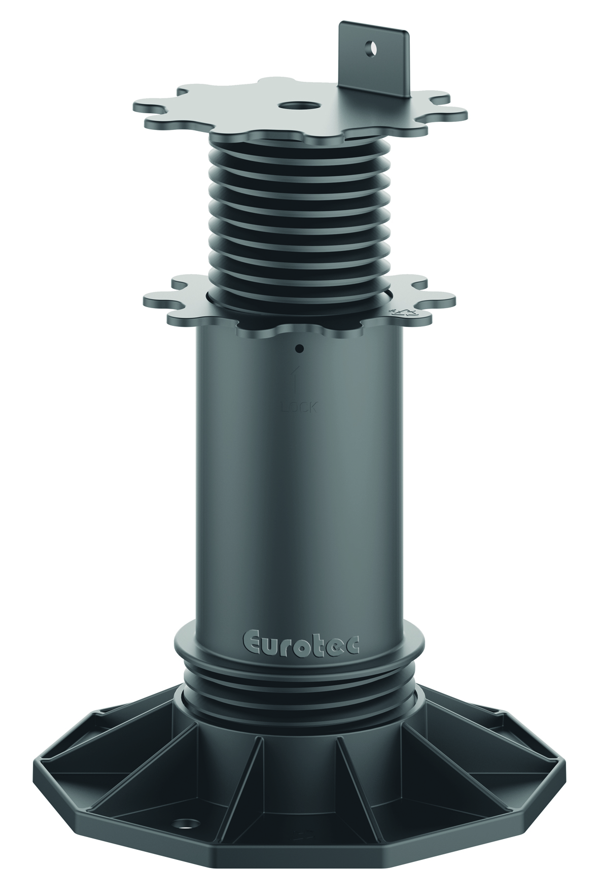 Eurotec - Verstellfüße für Terrassen - "ECO XL", 13-19,8 cm, Terrassenlager