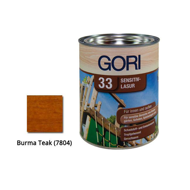 Gori 33 Sensitiv Holzlasur, 7804 Burma Teak