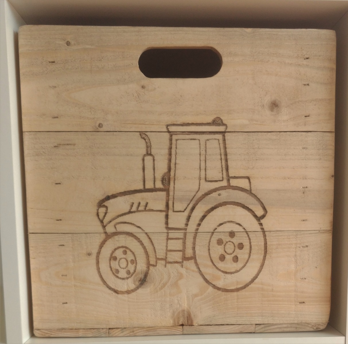 Motivkiste "Traktor", im Vintage-Look