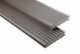 Kovalex - WPC Bodendiele Standard, Vollprofil, graubraun mattiert - verschiedene Längen
