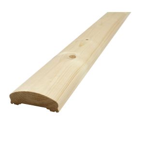 Handlauf für Holzbalkon - Nordische Fichte - 2115/4-1 Fi (1480x115x40mm)